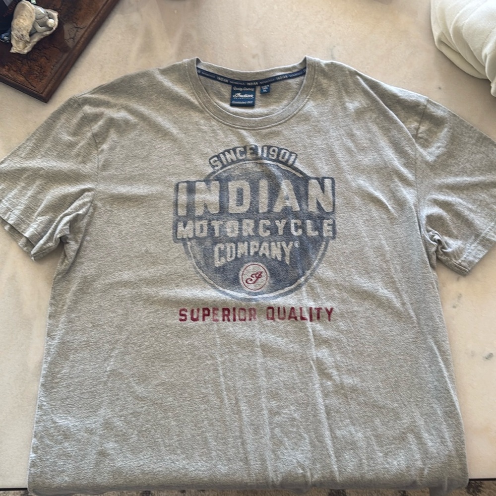 Indian Motorcycle tee shirt, never worn.
Size XL